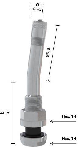 VENTIL TUBELESS - Tovorni 70MS 07N2 (za alu platišča)
