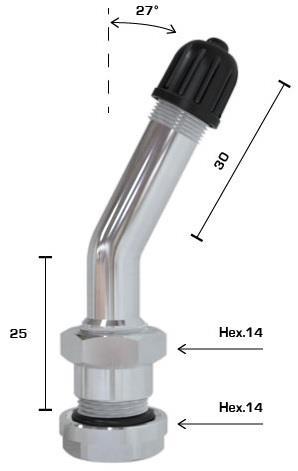 VENTIL TUBELESS - Tovorni MS60 (za alu platišča)