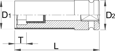 KLJUČ NASADNI - 17 UNIOR 1/2" PVC dolgi