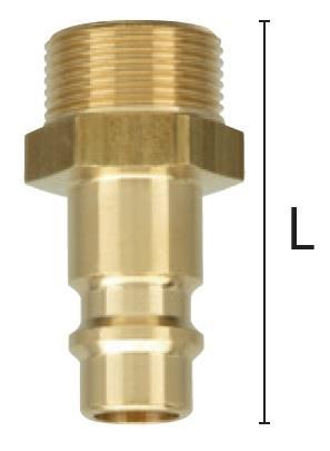 NIPL PRIKLJUČNI - Z navojem 13mm (1/4")