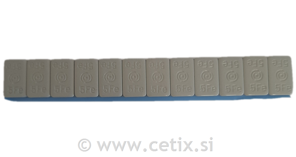 Lepljive uteži za osebna vozila – Clean Performance, sive, 60 g