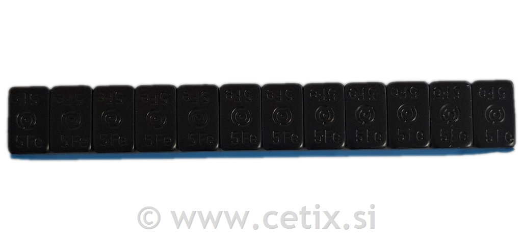 Lepljive uteži za osebna vozila – Clean Performance, črne, 60 g