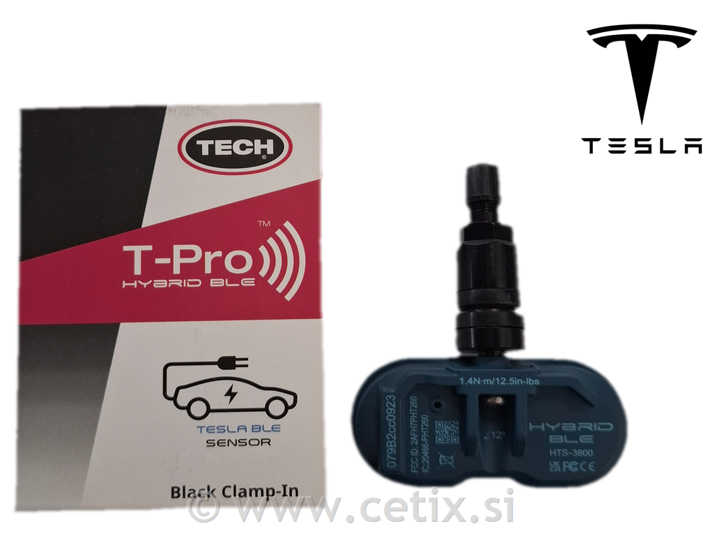 T-Pro Hybrid BLE Black – TPMS senzor Tesla