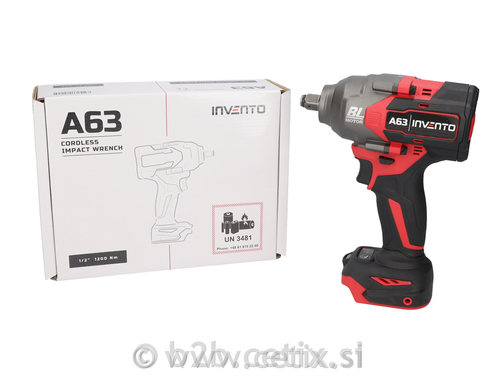 INVENTO SET - baterijski udarni brezkrtačni vijačnik A63 + A65