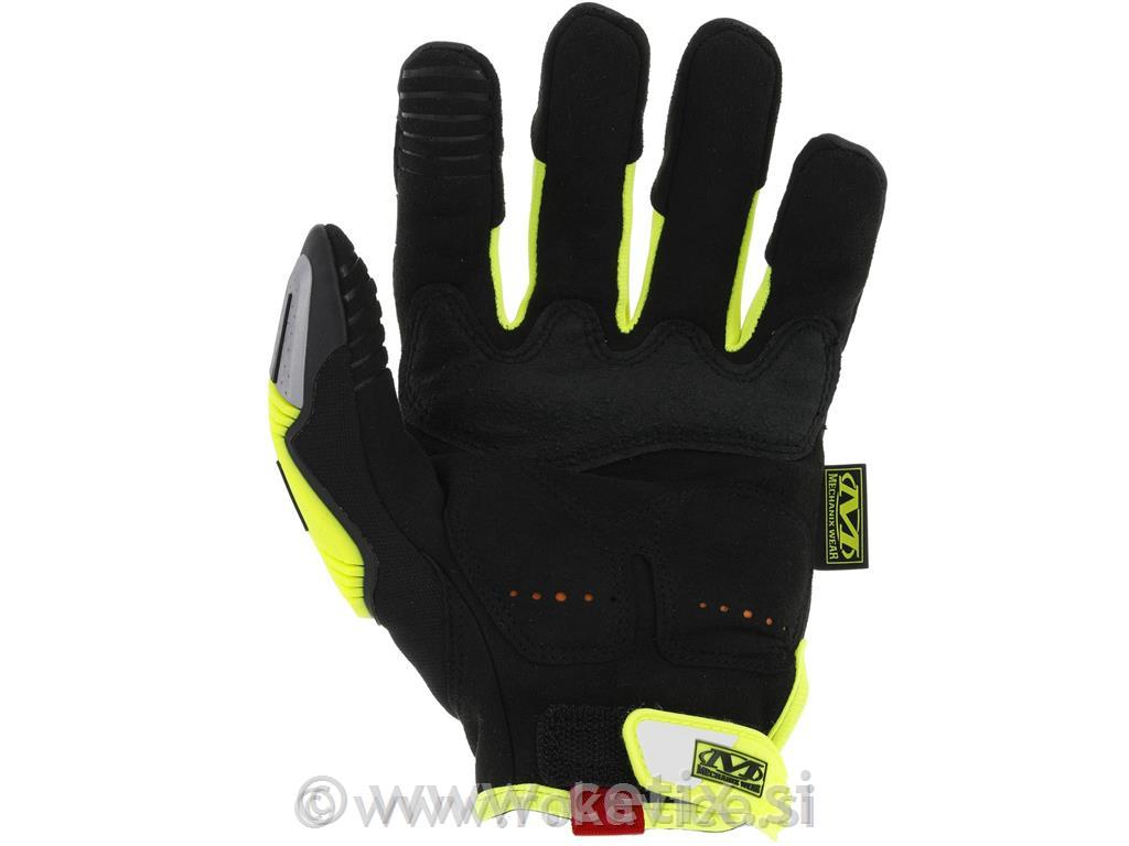 Rokavice - Mechanix M Pact CR5 Hi-Viz (protiurezne)