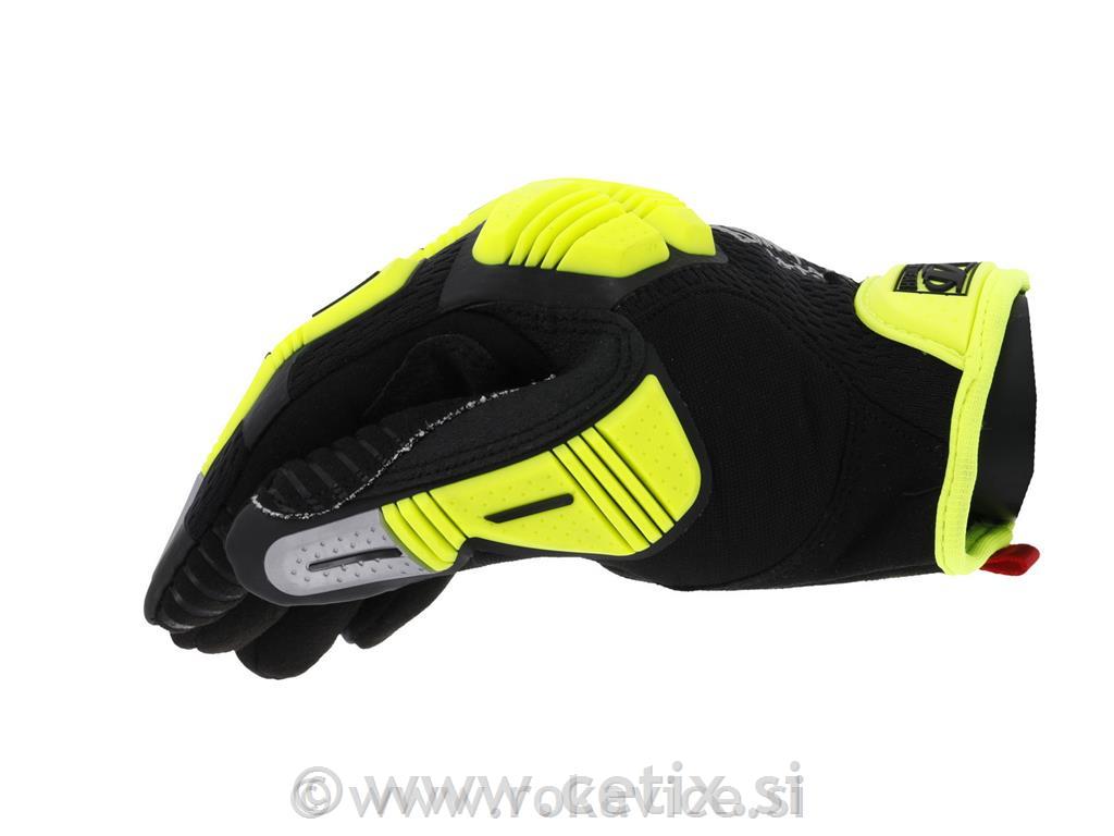 Rokavice - Mechanix M Pact CR5 Hi-Viz (protiurezne)