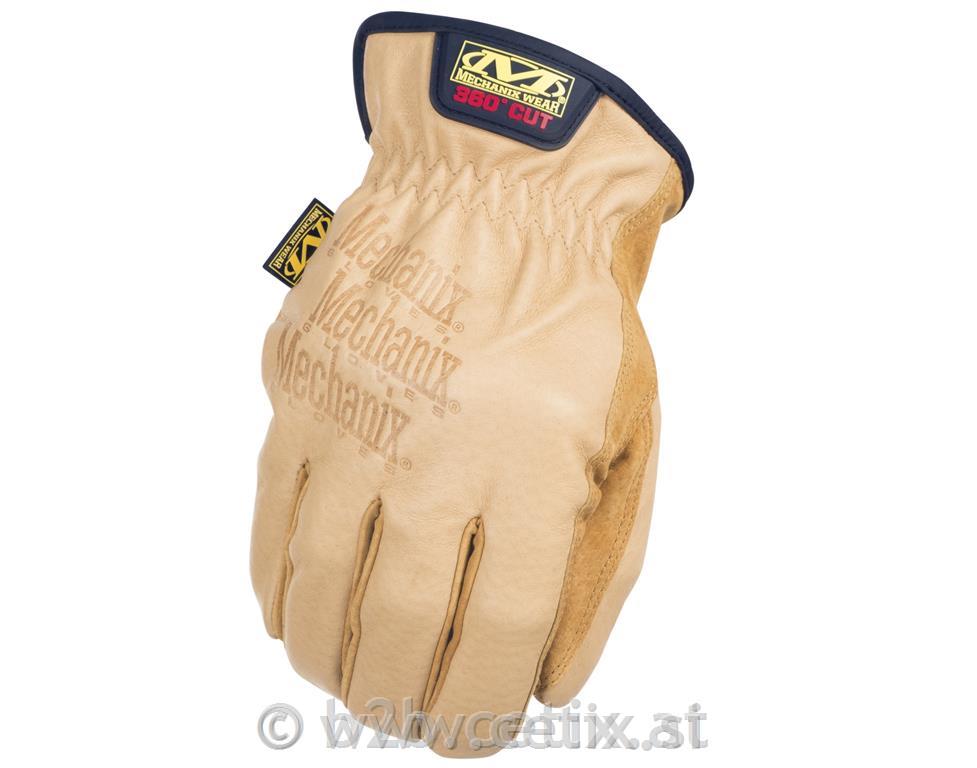 Rokavice - Mechanix Leather Driver F9-360 (protiurezne)